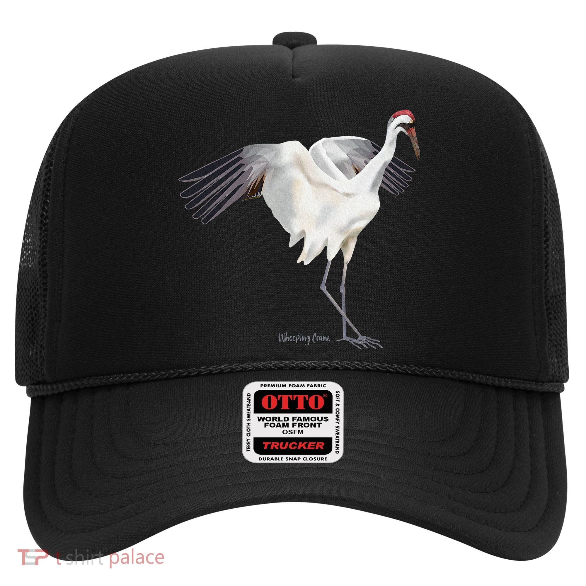 Whooping Crane Graphic Wildlife Bird Watching Hat