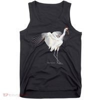 Whooping Crane Graphic Wildlife Bird Watching Tank Top thumb 0