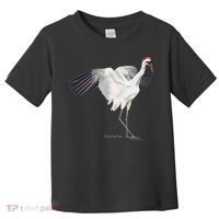 Whooping Crane Graphic Wildlife Bird Watching Toddler T-Shirt thumb 0