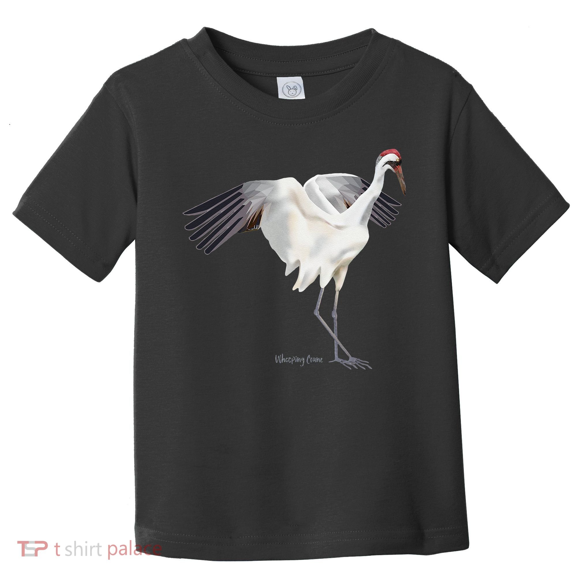 Whooping Crane Graphic Wildlife Bird Watching Toddler T-Shirt