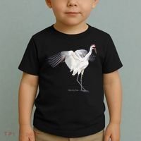 Whooping Crane Graphic Wildlife Bird Watching Toddler T-Shirt thumb 2