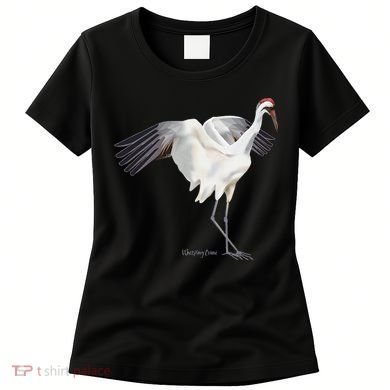 Whooping Crane Graphic Wildlife Bird Watching Women's T-Shirt