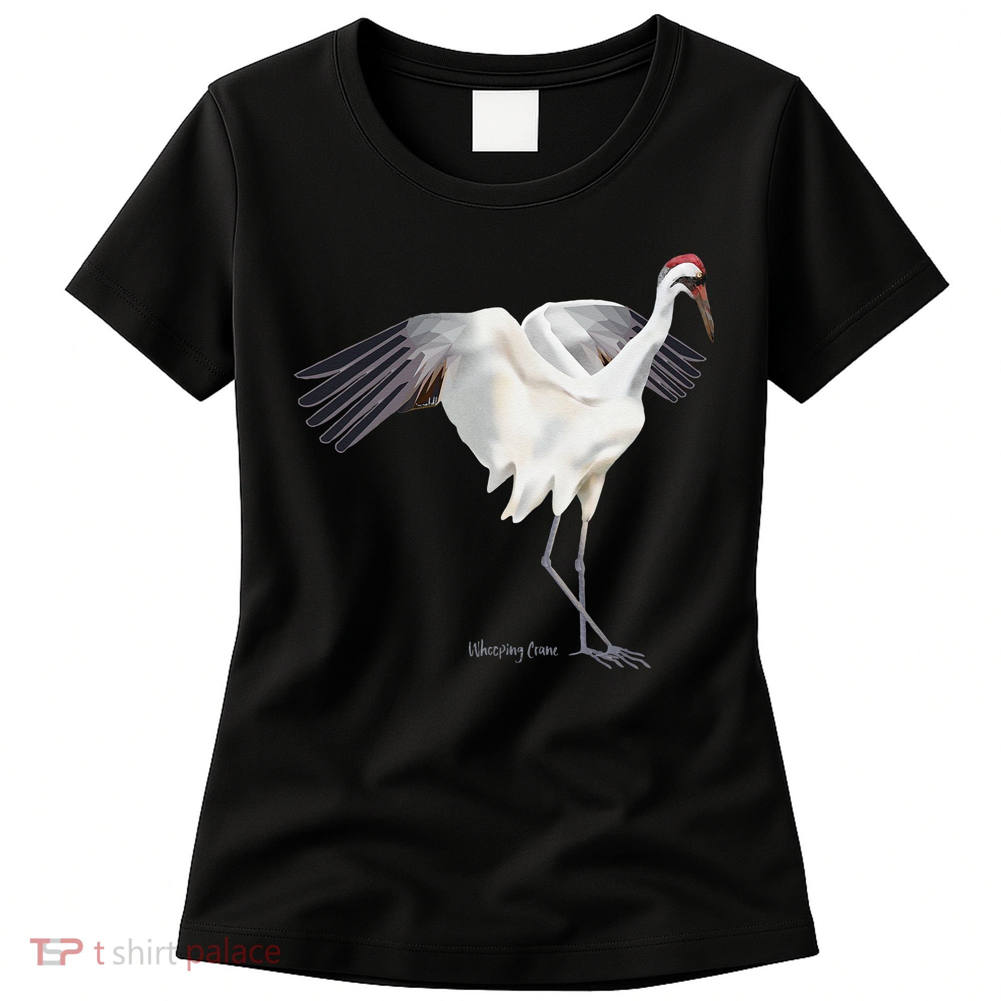Whooping Crane Graphic Wildlife Bird Watching Women's T-Shirt
