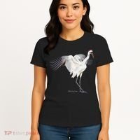 Whooping Crane Graphic Wildlife Bird Watching Women's T-Shirt thumb 4