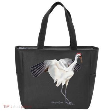 Whooping Crane Graphic Wildlife Bird Watching Tote Bag