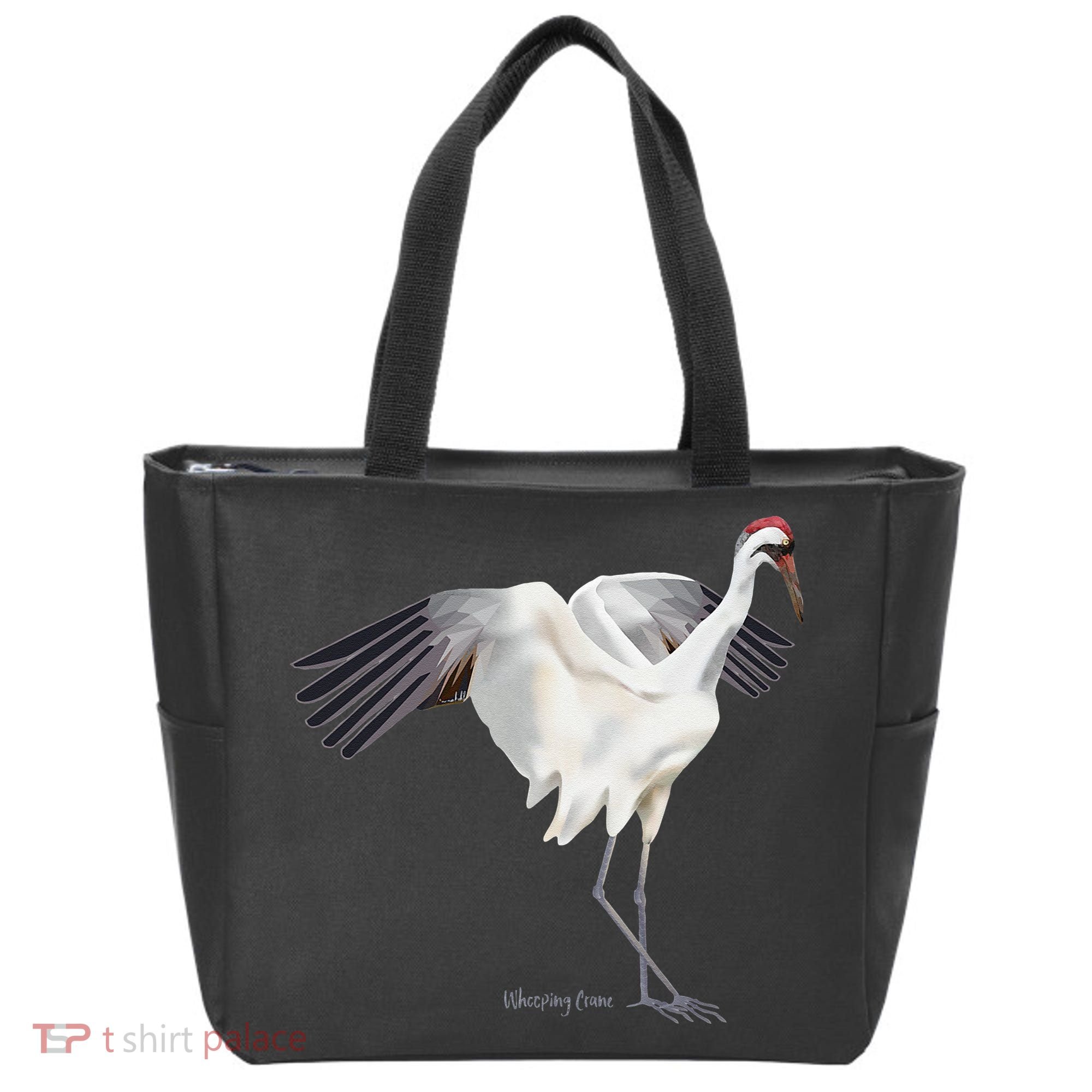 Whooping Crane Graphic Wildlife Bird Watching Tote Bag