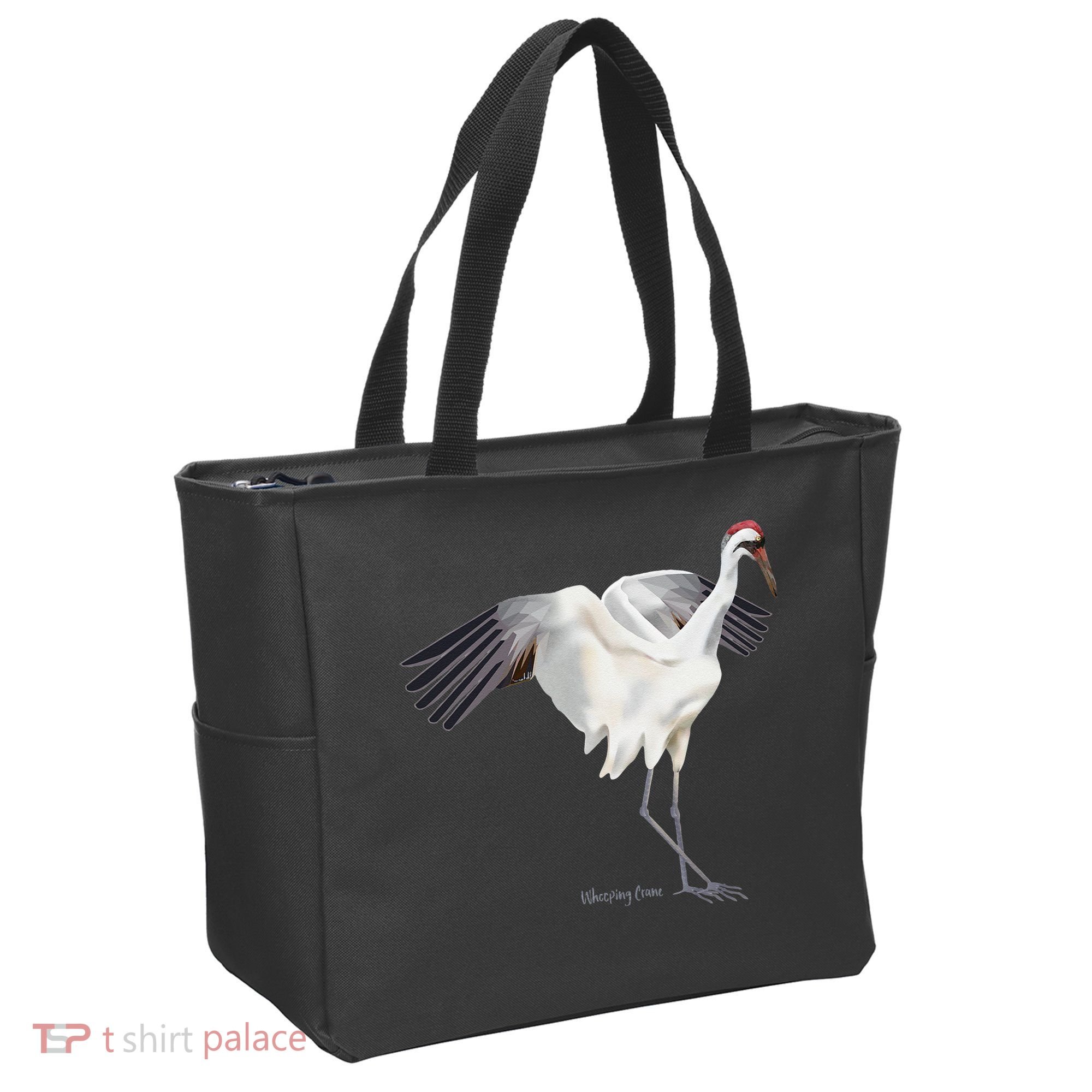 Whooping Crane Graphic Wildlife Bird Watching Tote Bag