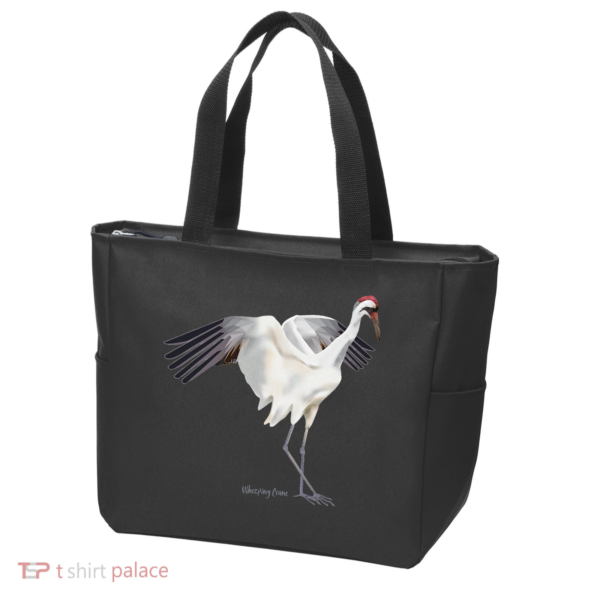 Whooping Crane Graphic Wildlife Bird Watching Tote Bag