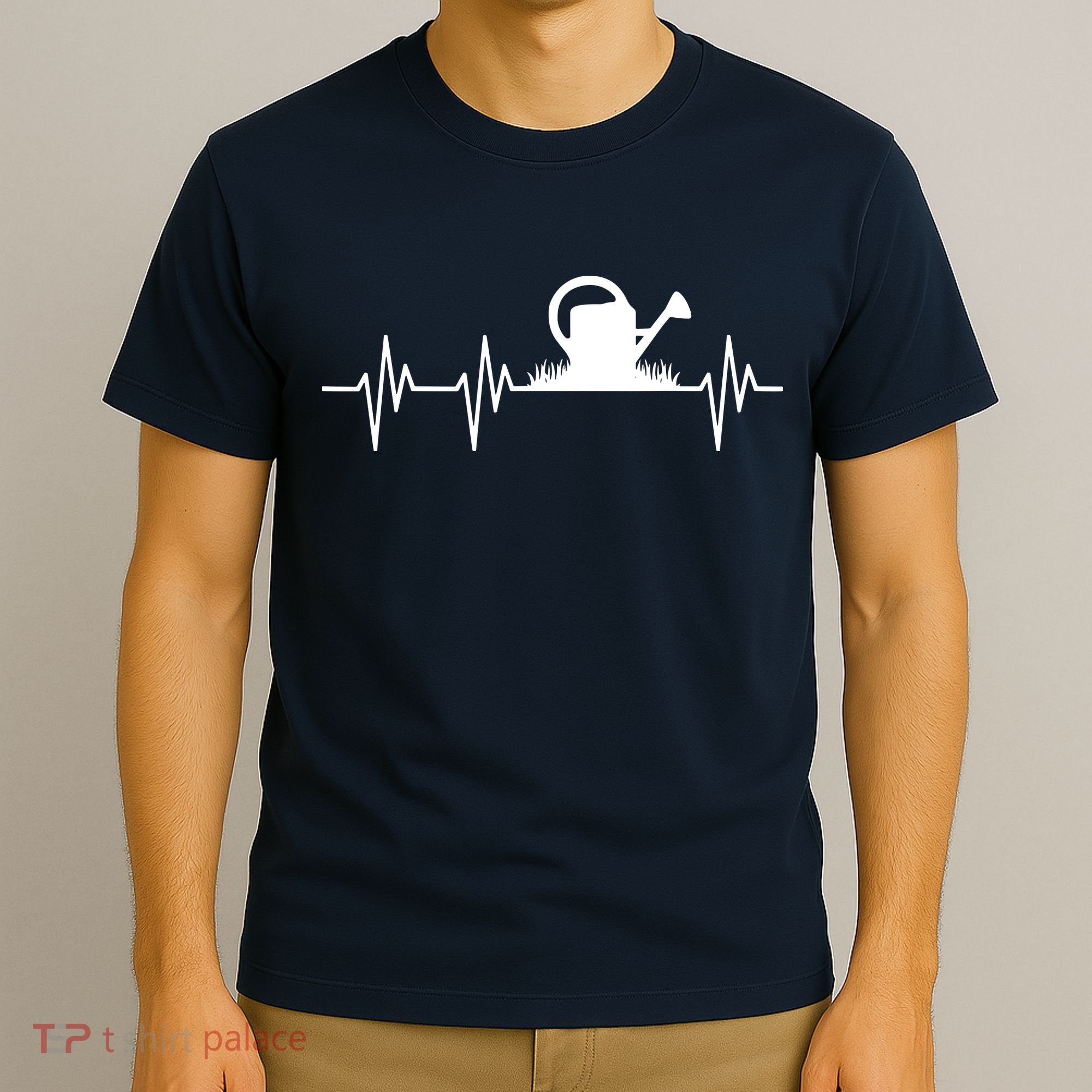 Watering Can Heartbeat Gardening Gardener T-Shirt
