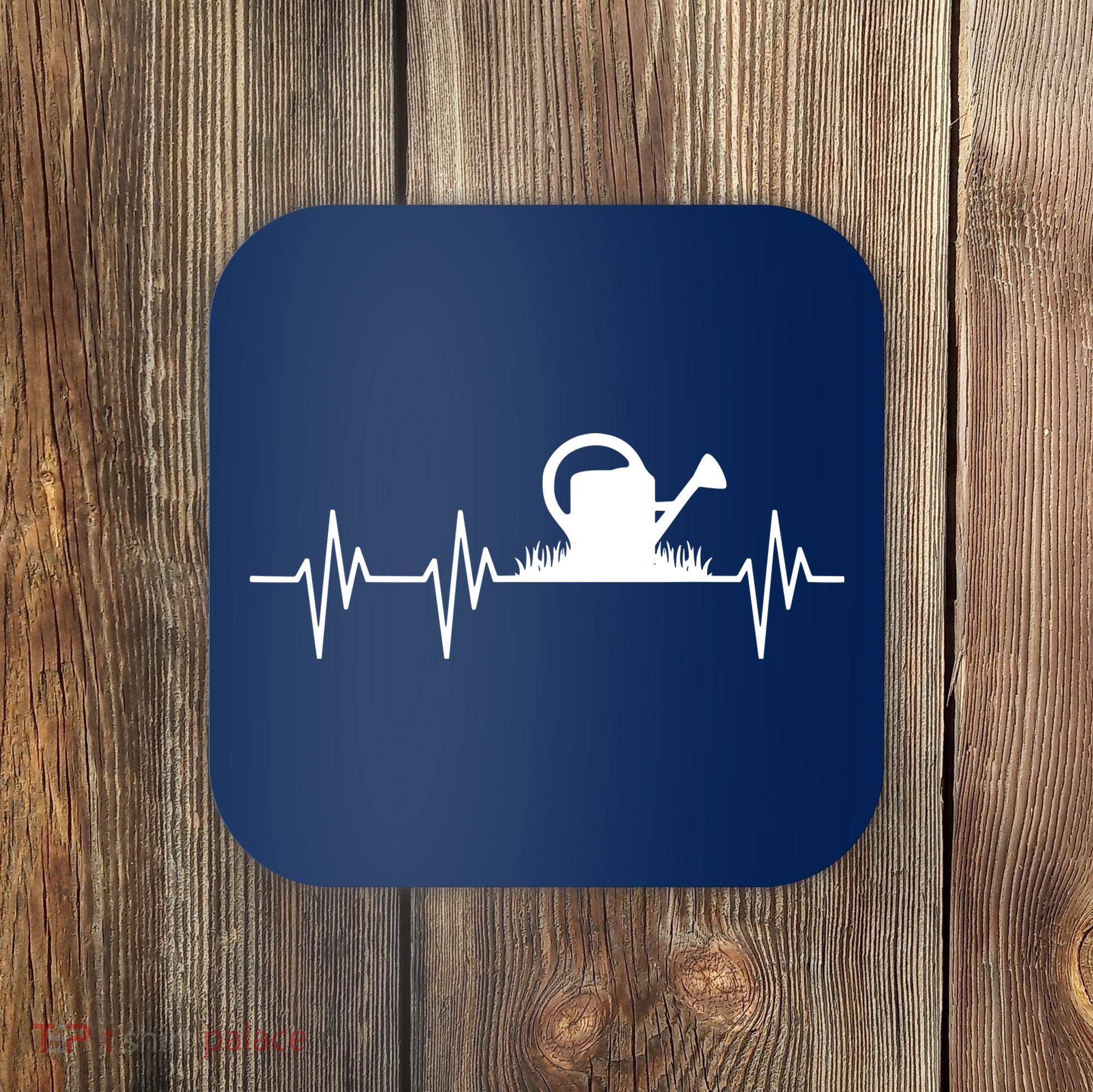 Watering Can Heartbeat Gardening Gardener Coaster