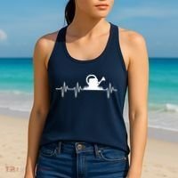 Watering Can Heartbeat Gardening Gardener Women's Tank Top thumb 2