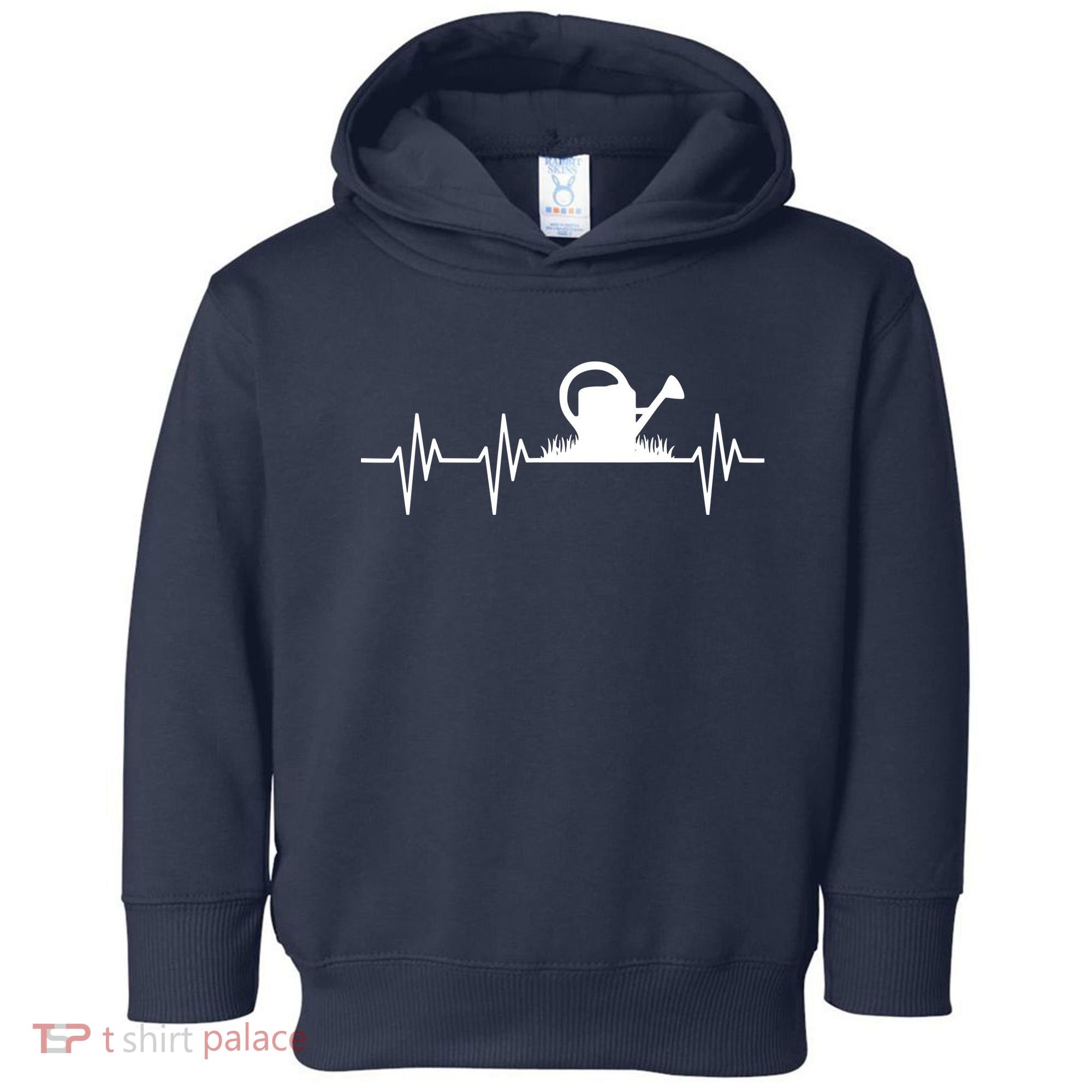 Watering Can Heartbeat Gardening Gardener Toddler Hoodie