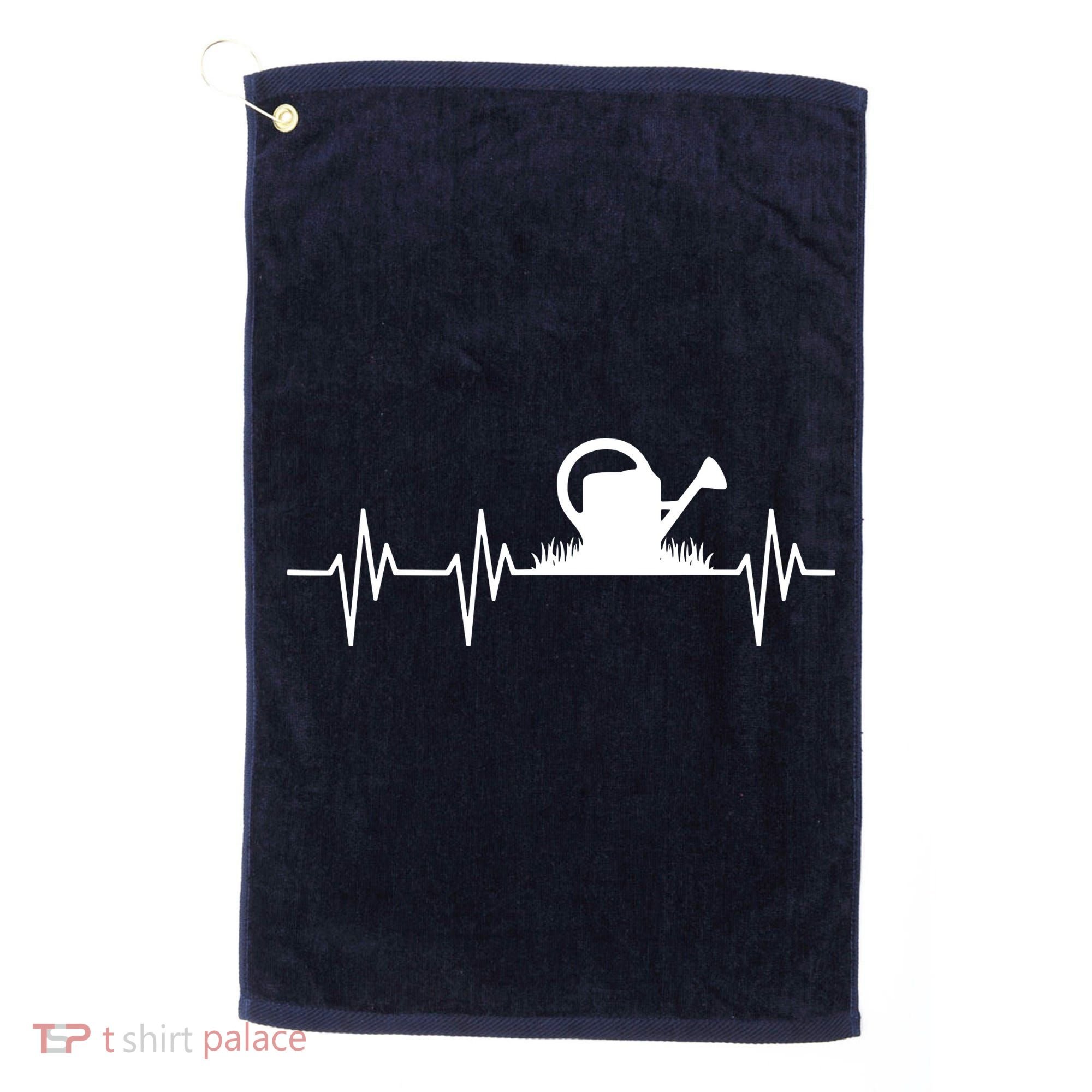 Watering Can Heartbeat Gardening Gardener Golf Towel