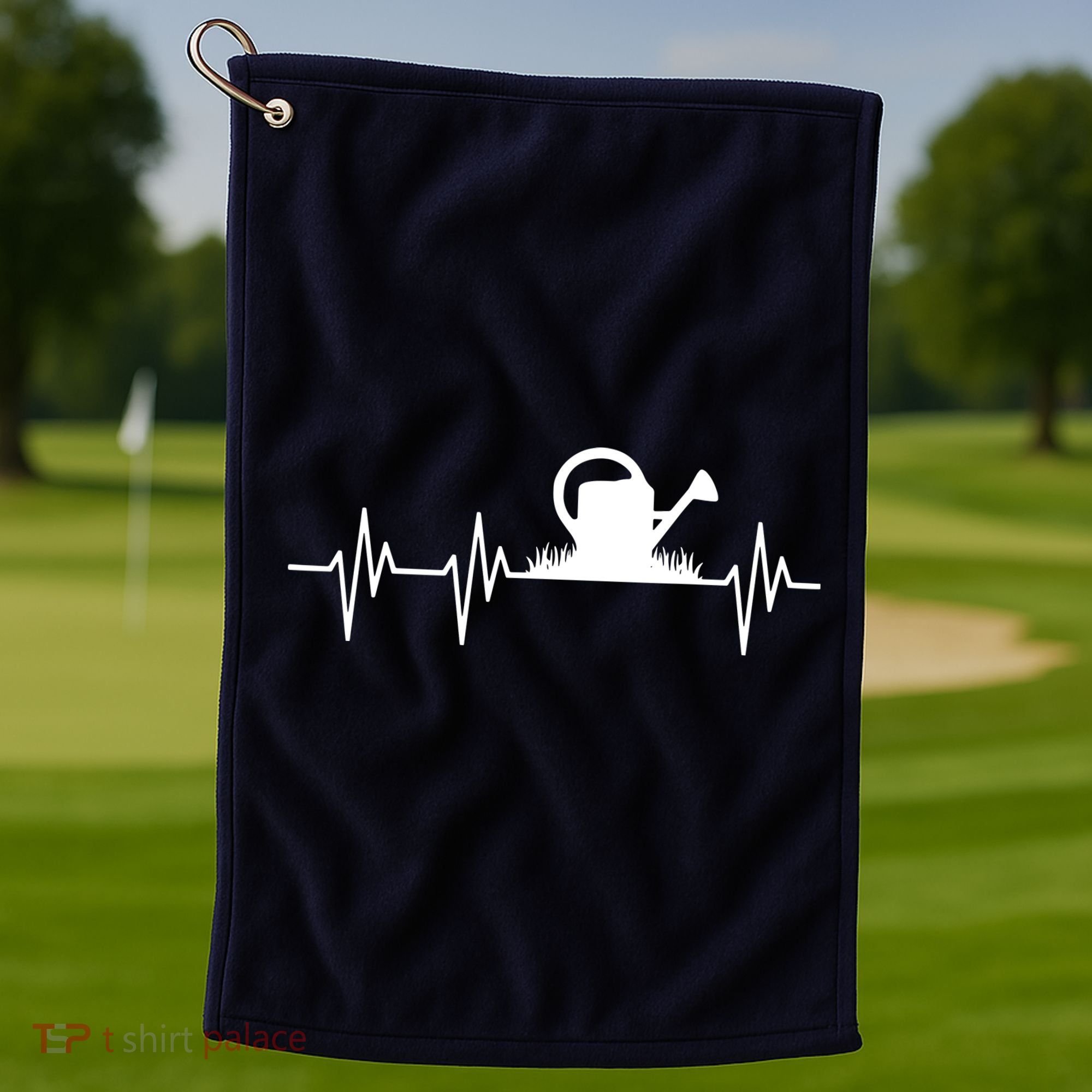 Watering Can Heartbeat Gardening Gardener Golf Towel