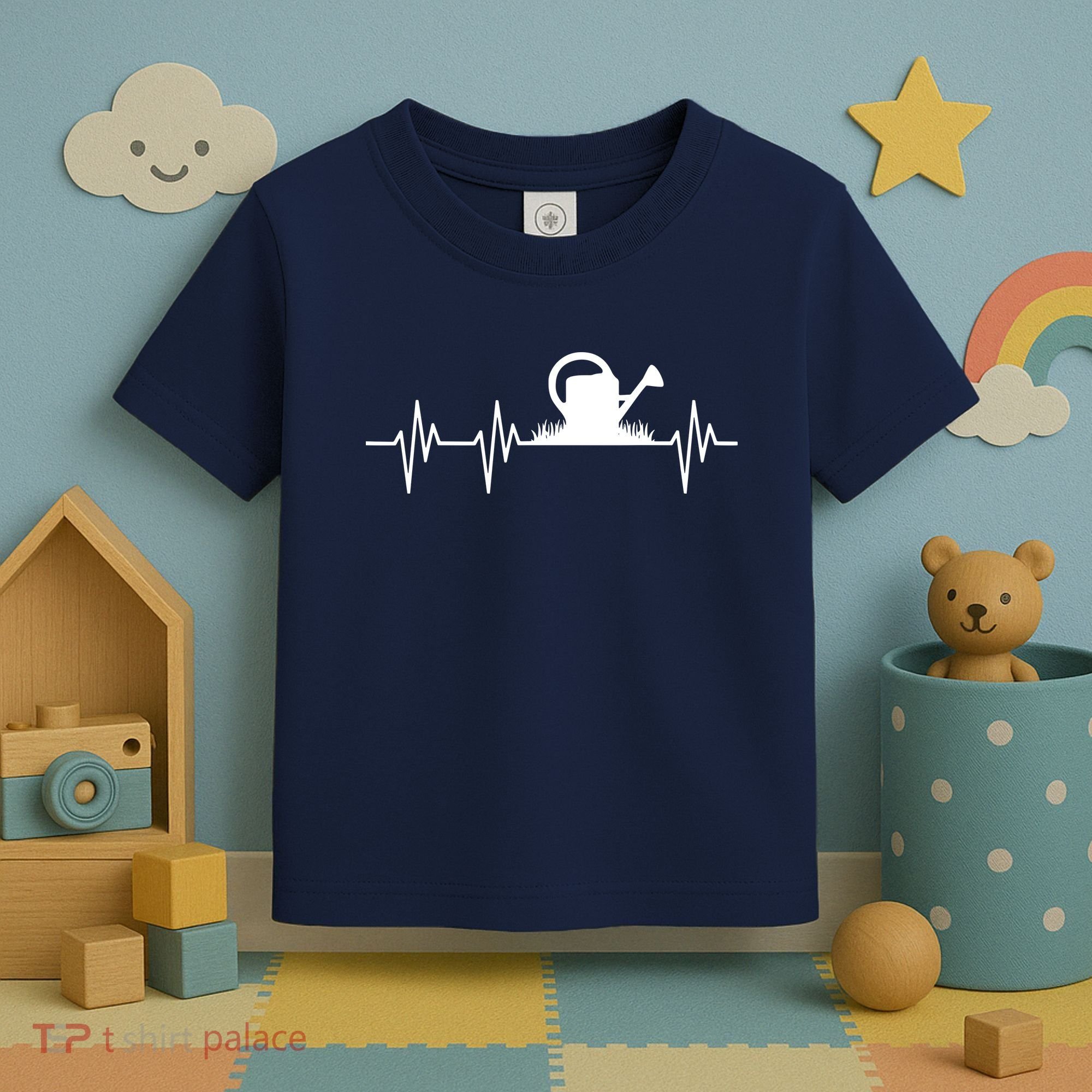 Watering Can Heartbeat Gardening Gardener Toddler T-Shirt