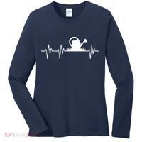 Watering Can Heartbeat Gardening Gardener Women's Long Sleeve Shirt thumb 0