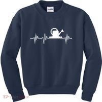 Watering Can Heartbeat Gardening Gardener Kids Sweatshirt thumb 0