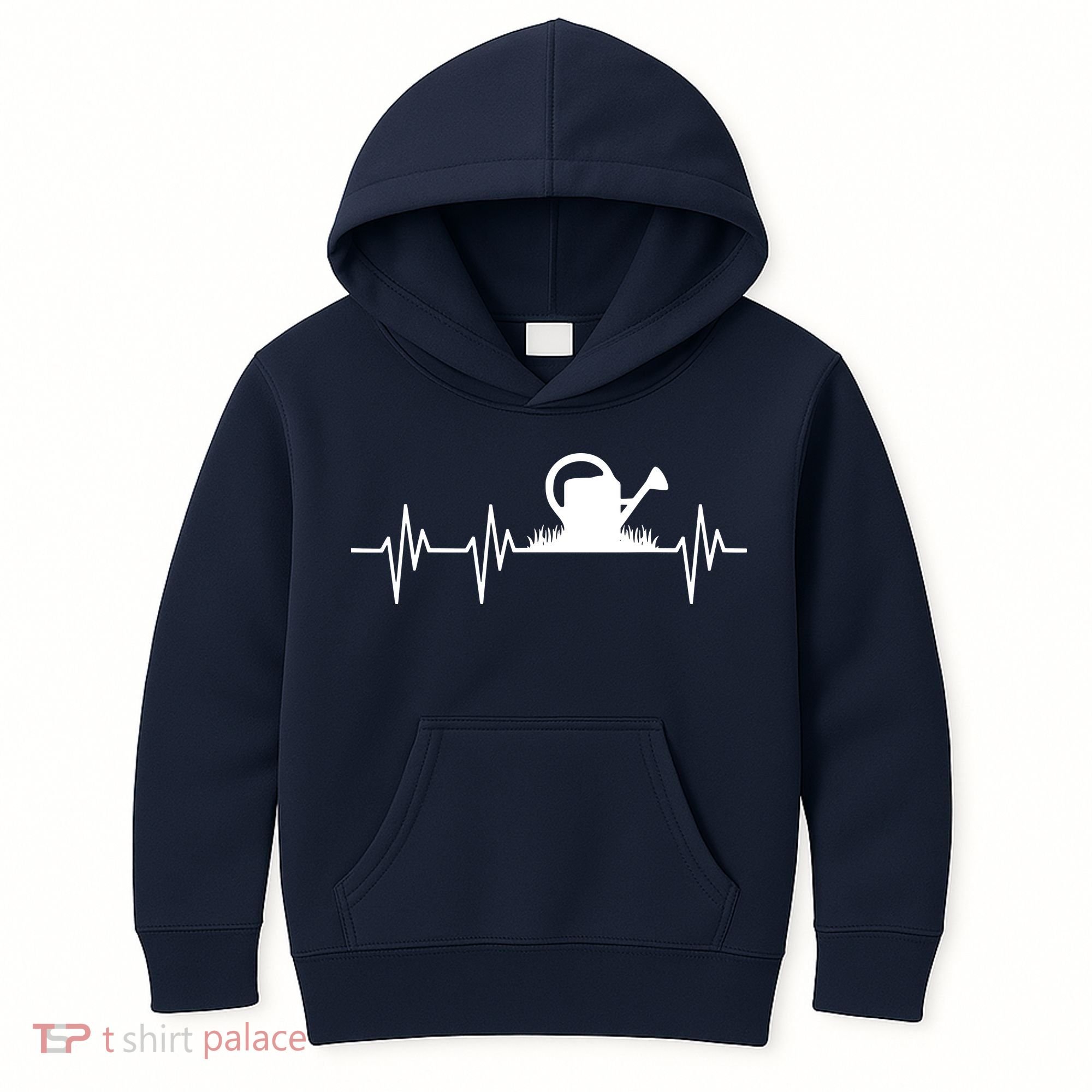 Watering Can Heartbeat Gardening Gardener Kids Hoodie