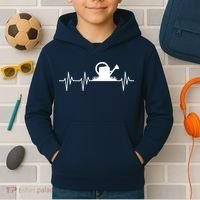 Watering Can Heartbeat Gardening Gardener Kids Hoodie thumb 2