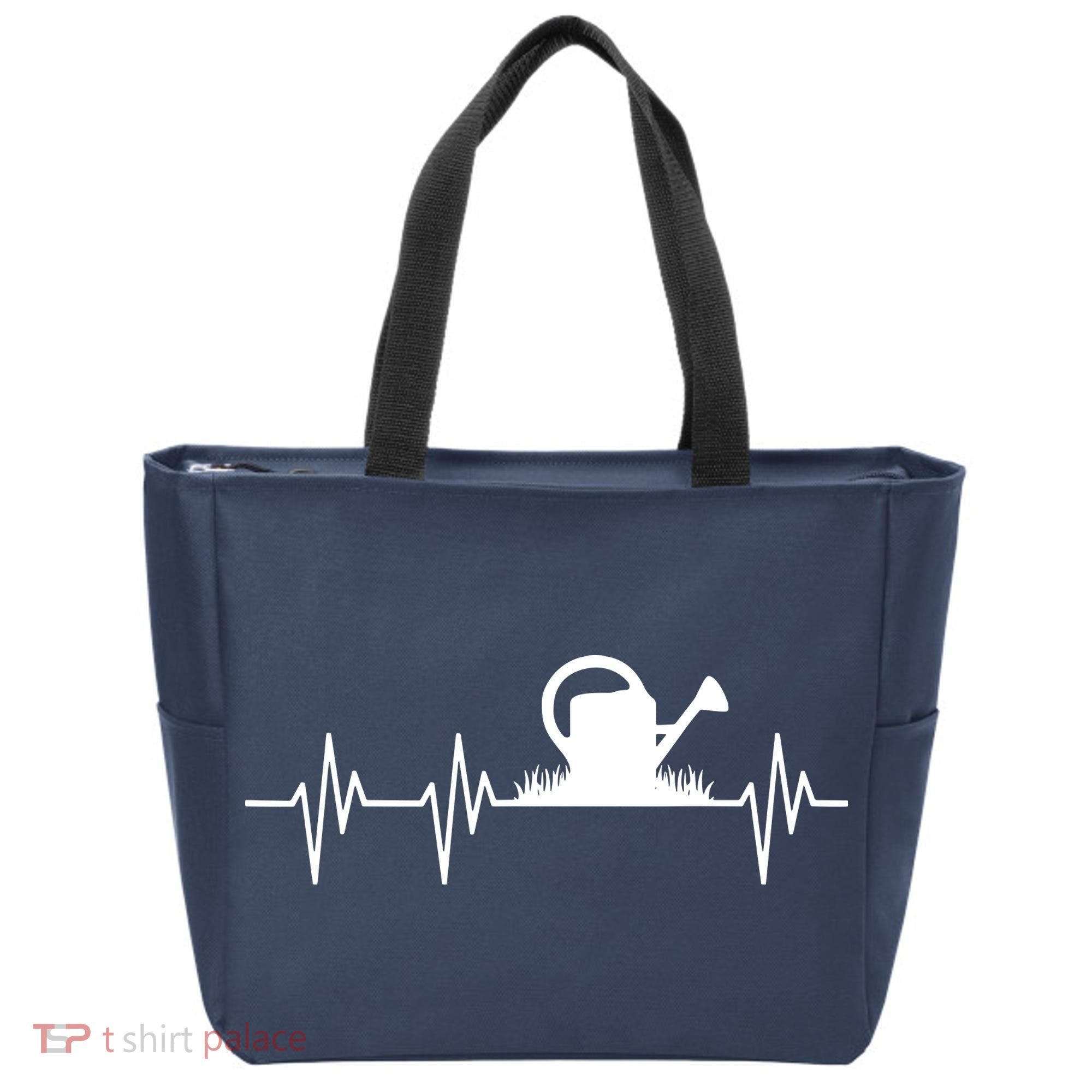Watering Can Heartbeat Gardening Gardener Tote Bag