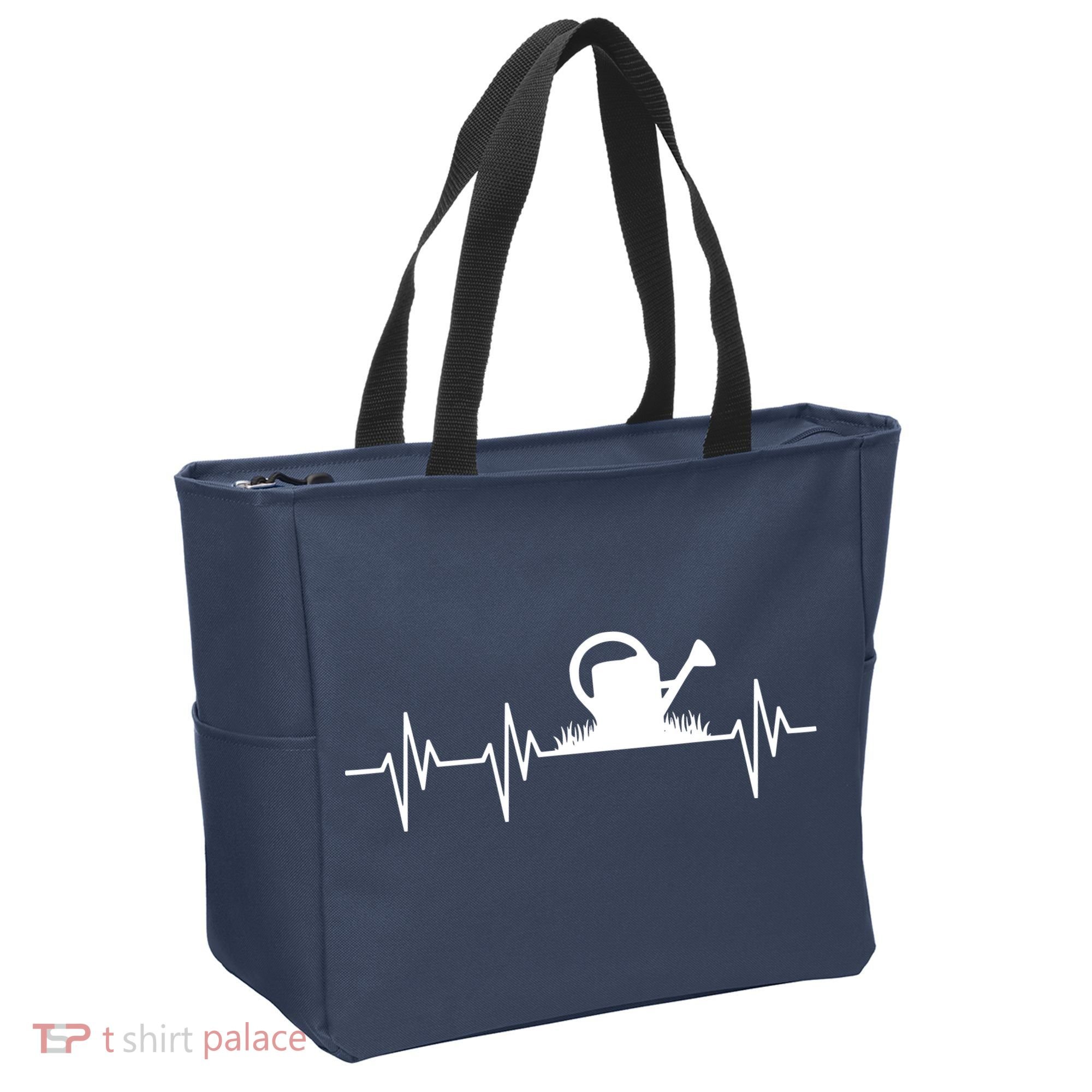 Watering Can Heartbeat Gardening Gardener Tote Bag