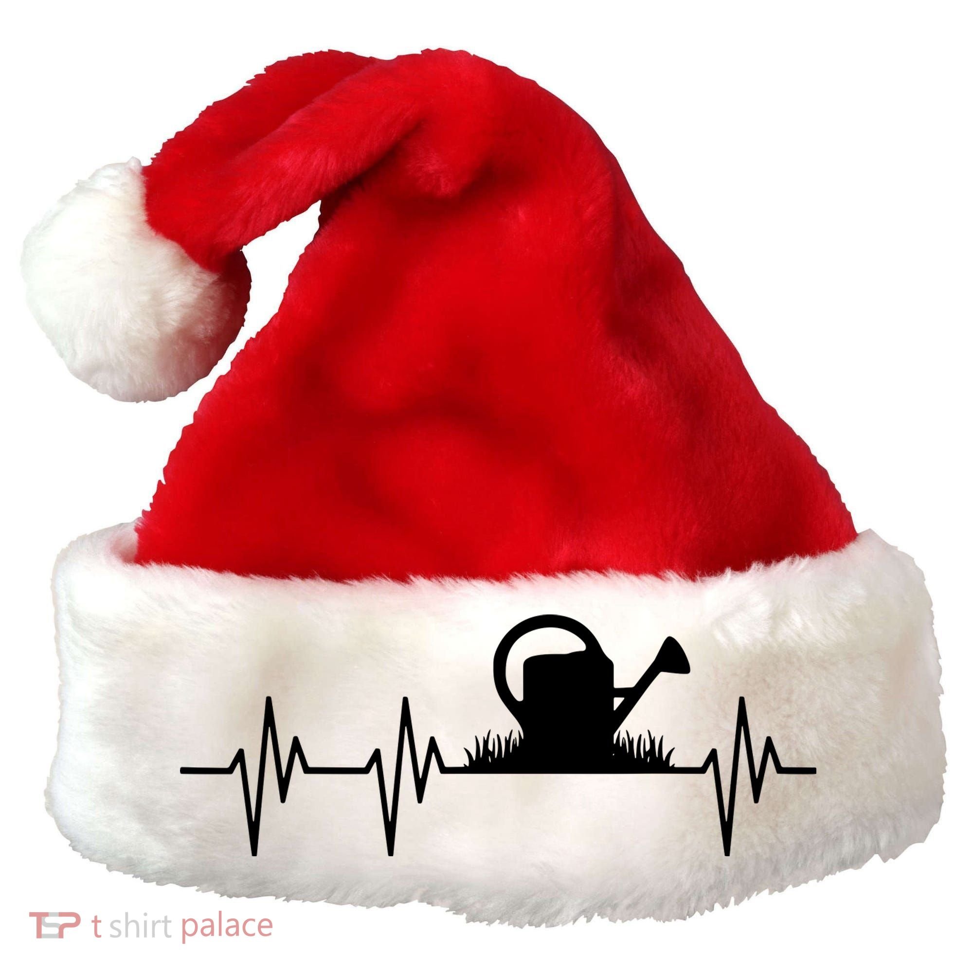Watering Can Heartbeat Gardening Gardener Santa Hat