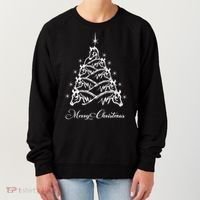 Western Christmas Horse Christmas Tree Equestrian Women's Sweatshirt thumb 0