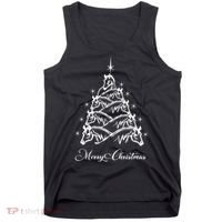 Western Christmas Horse Christmas Tree Equestrian Tank Top thumb 0