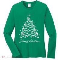 Western Christmas Horse Christmas Tree Equestrian Women's Long Sleeve Shirt thumb 0