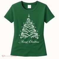Western Christmas Horse Christmas Tree Equestrian Women's T-Shirt thumb 0
