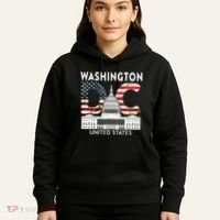 Washington Capitol Hill Souvenir Gift Washington Dc Hoodie thumb 5
