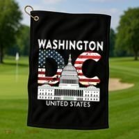Washington Capitol Hill Souvenir Gift Washington Dc Golf Towel thumb 1