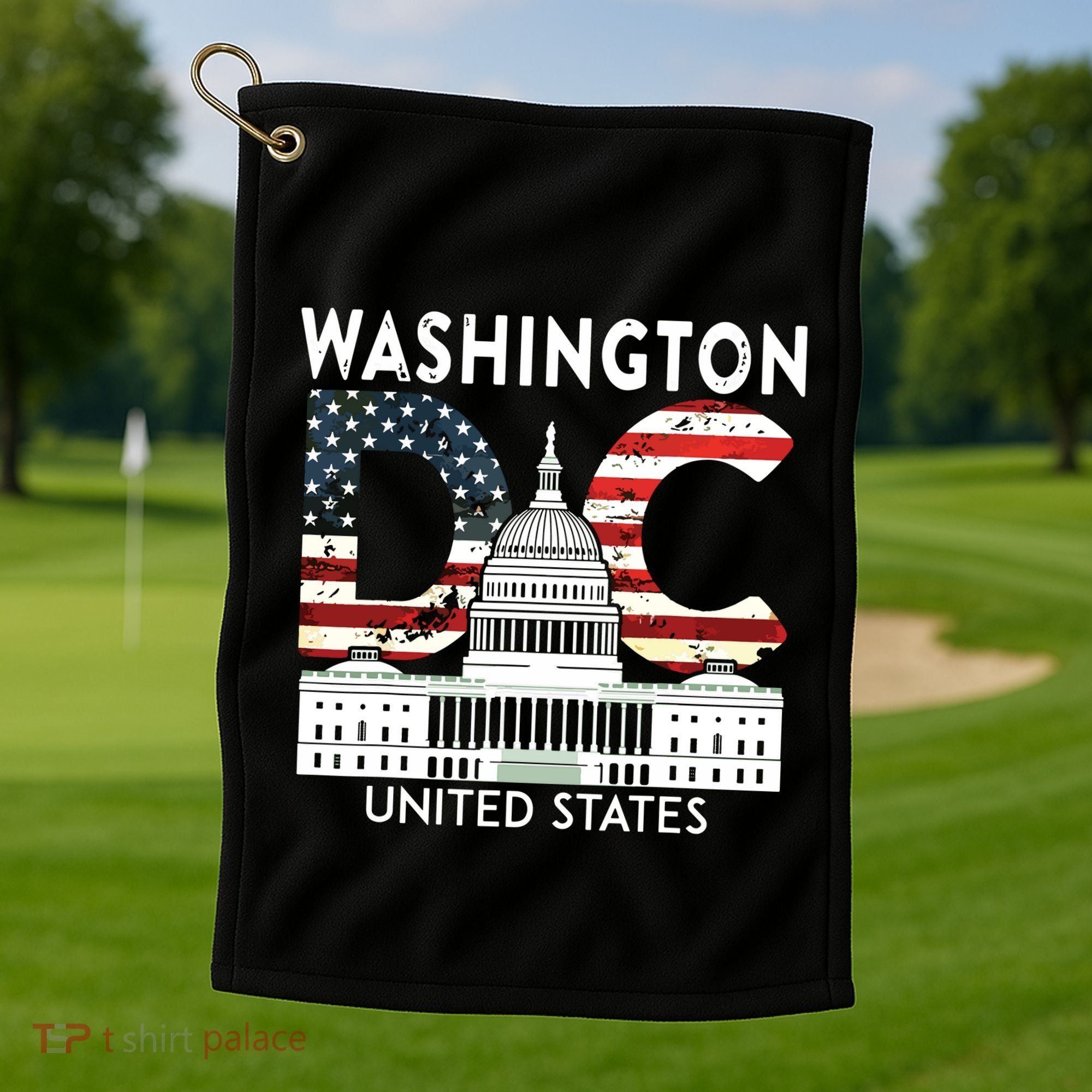 Washington Capitol Hill Souvenir Gift Washington Dc Golf Towel