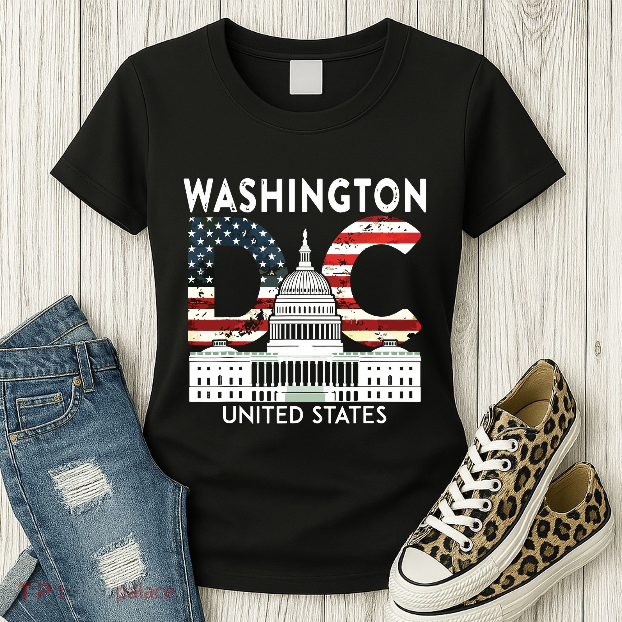 Washington Capitol Hill Souvenir Gift Washington Dc Women's T-Shirt