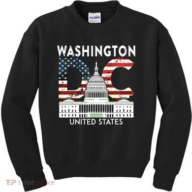 Washington Capitol Hill Souvenir Gift Washington Dc Kids Sweatshirt
