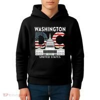 Washington Capitol Hill Souvenir Gift Washington Dc Kids Hoodie thumb 4