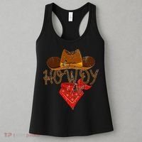 Western Cowboy Howdy Classic Fit Black Polyester & Cotton Women's Tank Top thumb 3