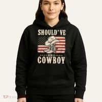 Western Cowboy Hat Boots I Should Have Been A Cowboy Hoodie thumb 5
