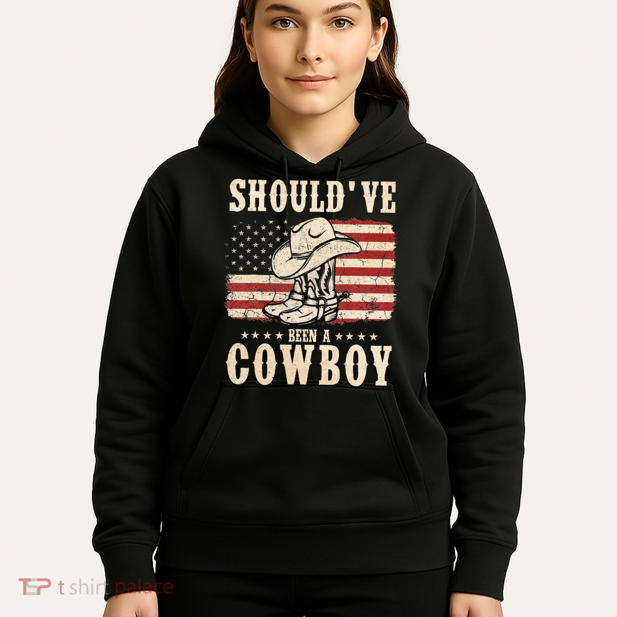 Western Cowboy Hat Boots I Should Have Been A Cowboy Hoodie