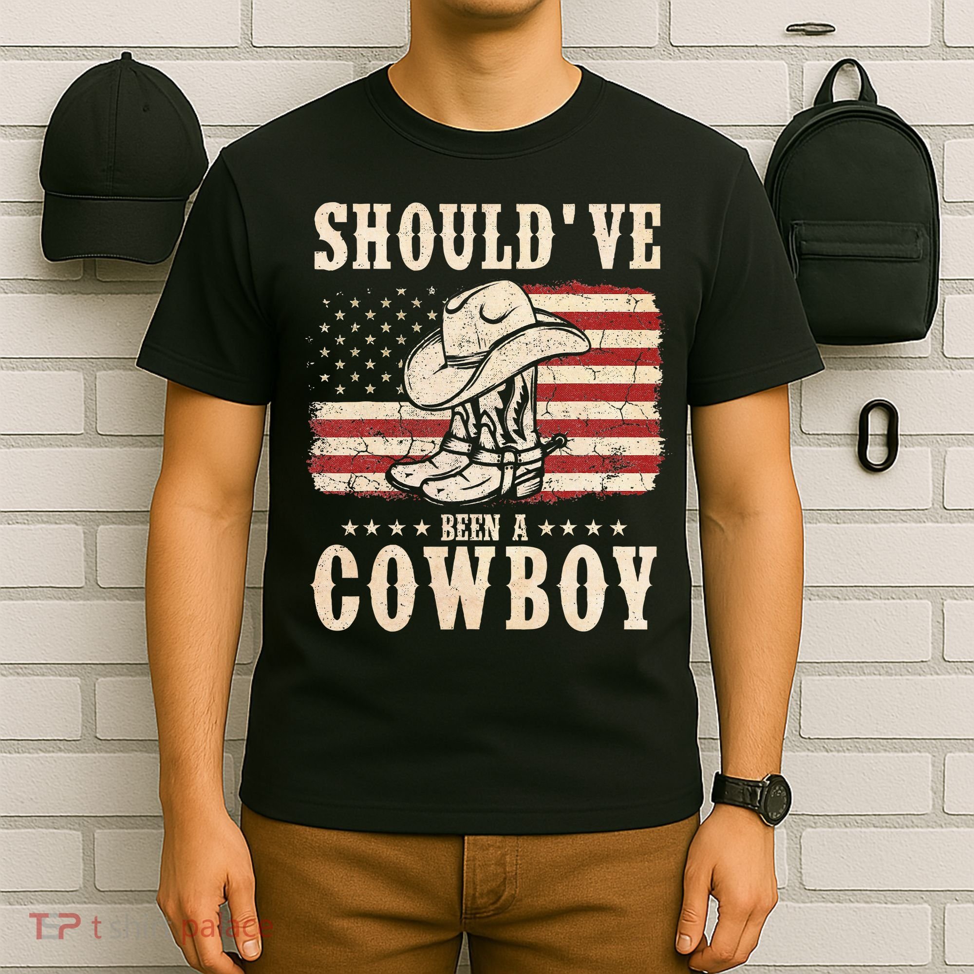 Western Cowboy Hat Boots I Should Have Been A Cowboy T-Shirt