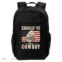 Western Cowboy Hat Boots I Should Have Been A Cowboy Backpack thumb 0