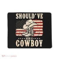 Western Cowboy Hat Boots I Should Have Been A Cowboy Mousepad thumb 0