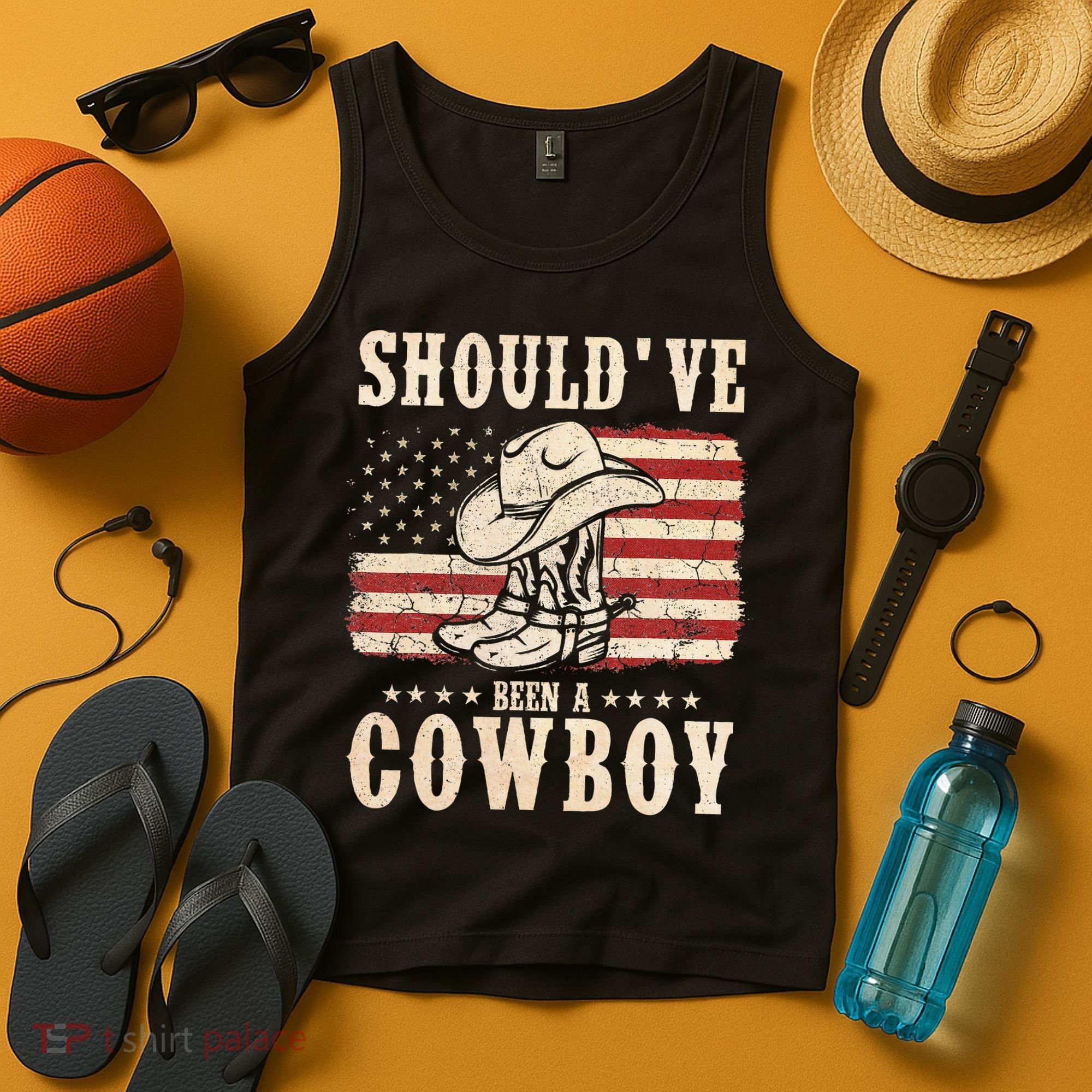 Western Cowboy Hat Boots I Should Have Been A Cowboy Tank Top