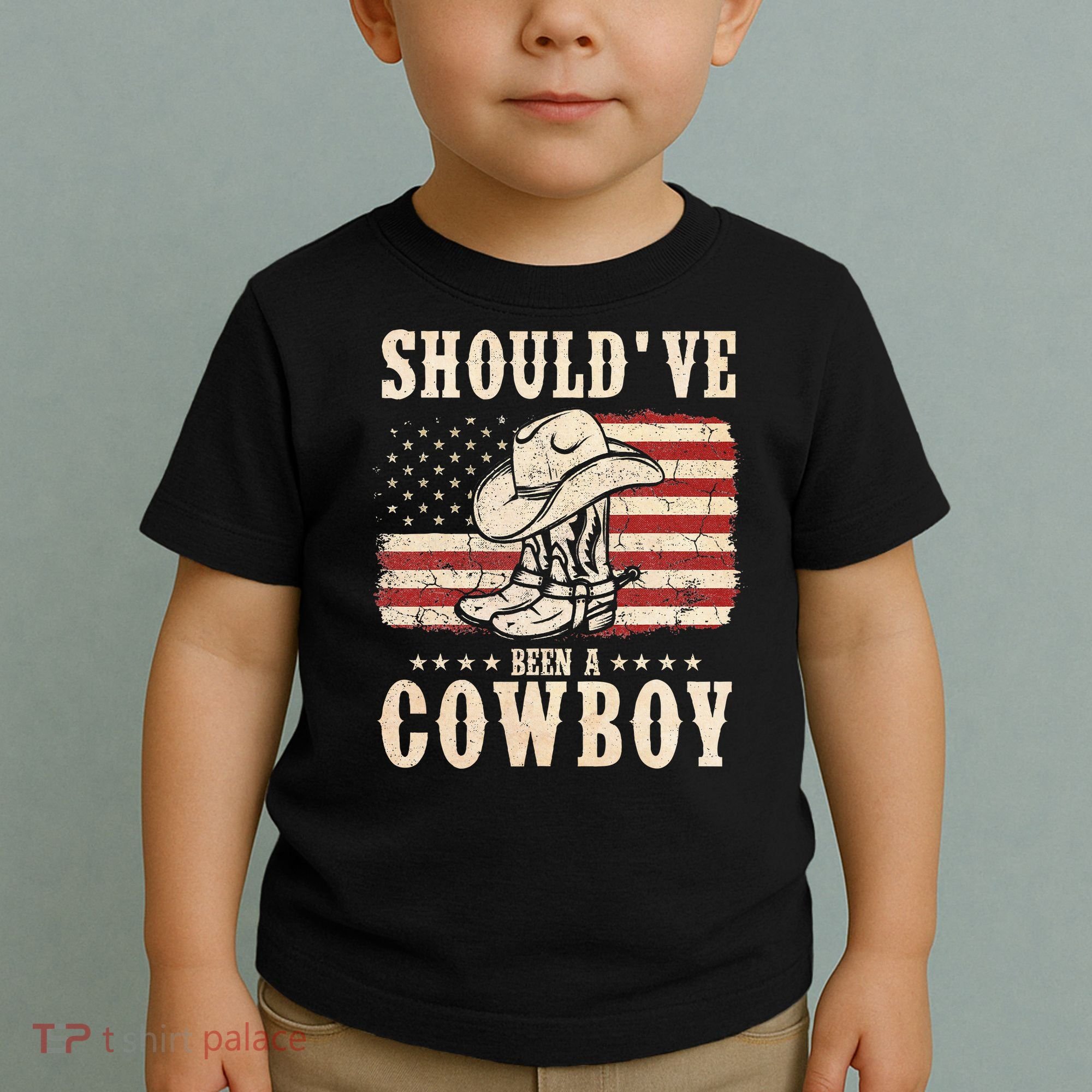 Western Cowboy Hat Boots I Should Have Been A Cowboy Toddler T-Shirt