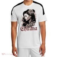 WomanS Chola Hispanic Latino Mexican Chicano Cholo Chicana Sport-Tek Competitor United Soccer Jersey thumb 0