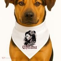 WomanS Chola Hispanic Latino Mexican Chicano Cholo Chicana USA-Made Doggie Bandana thumb 1