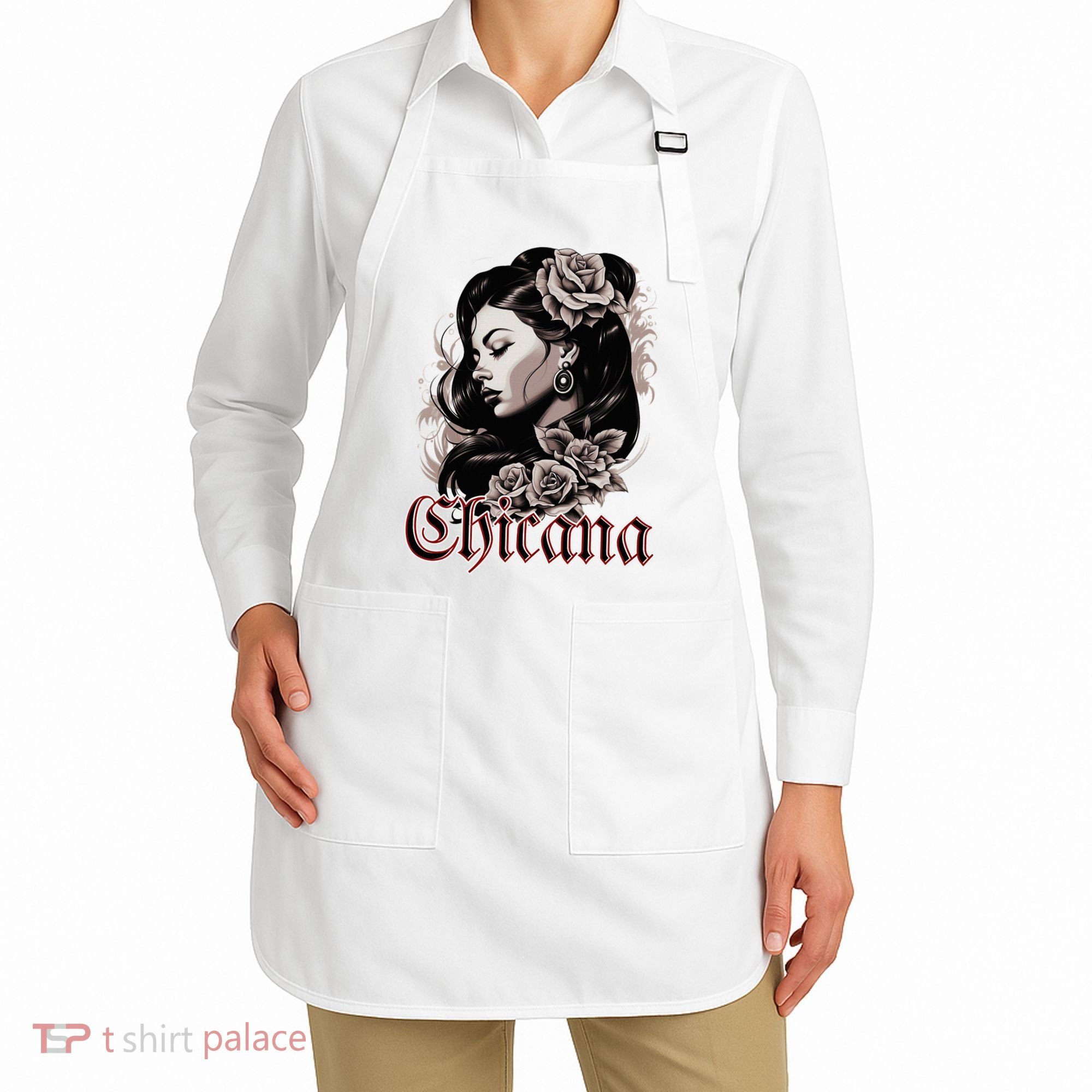 WomanS Chola Hispanic Latino Mexican Chicano Cholo Chicana Apron