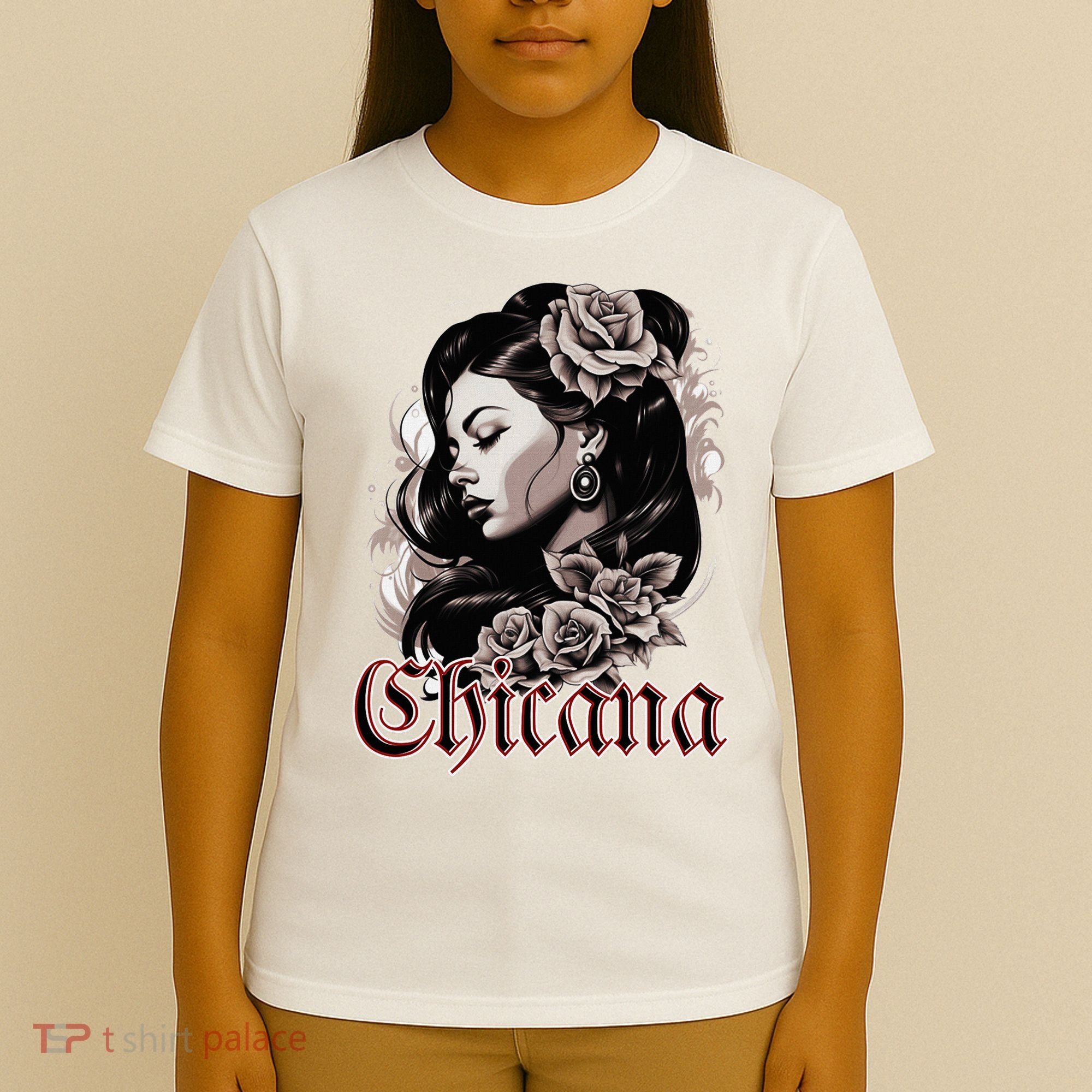 WomanS Chola Hispanic Latino Mexican Chicano Cholo Chicana T-Shirt
