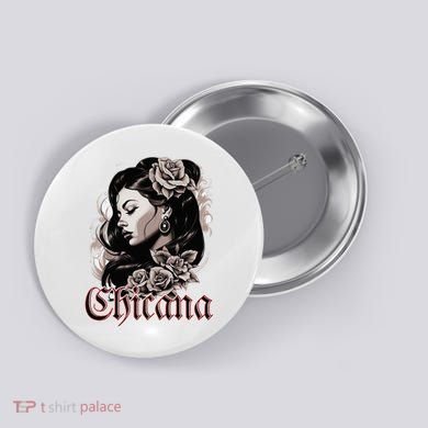 WomanS Chola Hispanic Latino Mexican Chicano Cholo Chicana Button