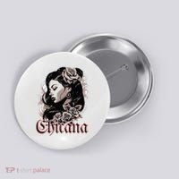 WomanS Chola Hispanic Latino Mexican Chicano Cholo Chicana Button thumb 0
